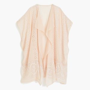 J. Crew Eyelet Beach Poncho